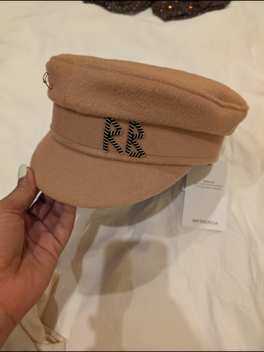 NWT Ruslan Baginskiy Camel Wool Baker Boy Cap size Large